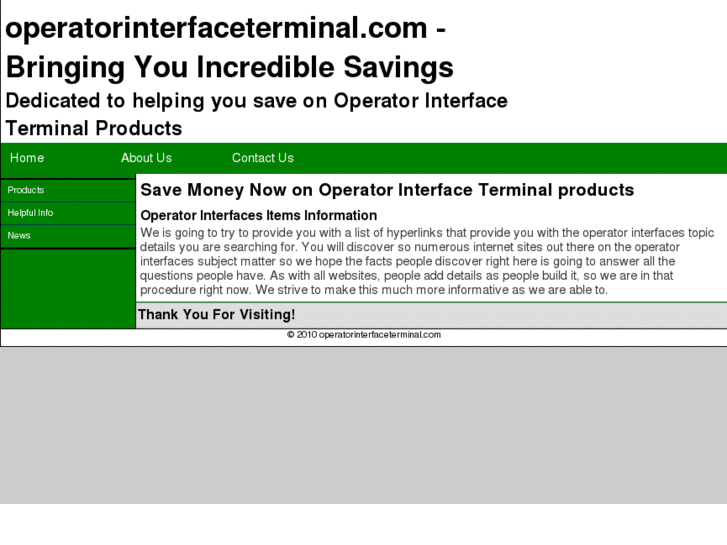 www.operatorinterfaces.org