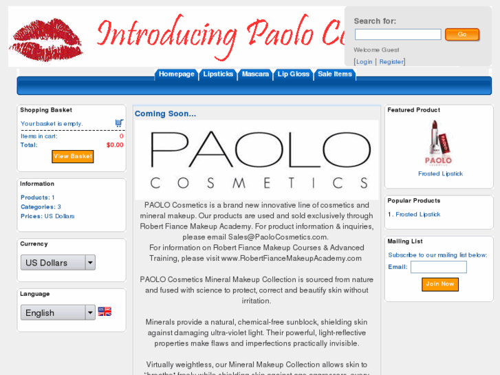 www.paolocosmetics.com