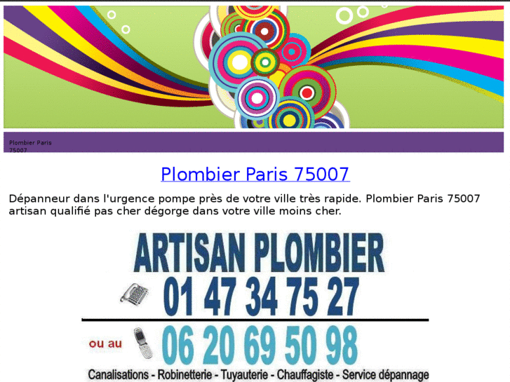 www.plombierparis75007.net