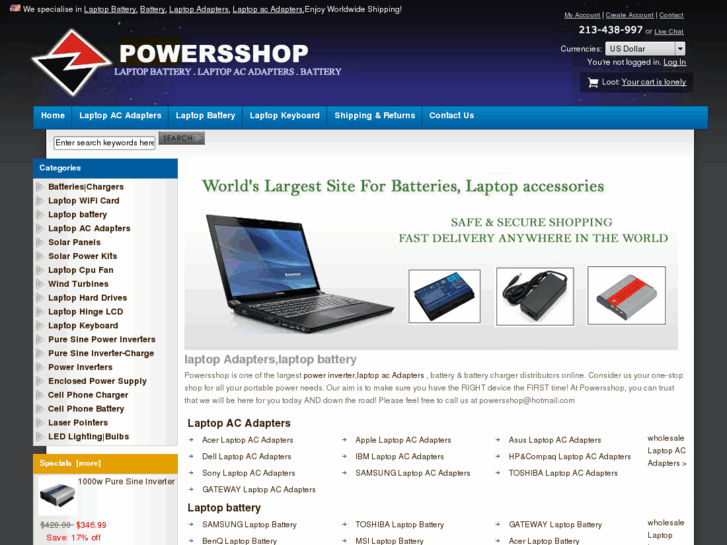 www.powersshop.com