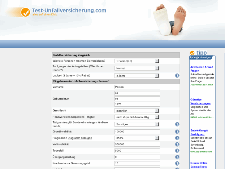 www.test-unfallversicherung.com