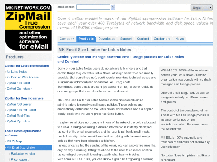 www.emailsizelimiter.com