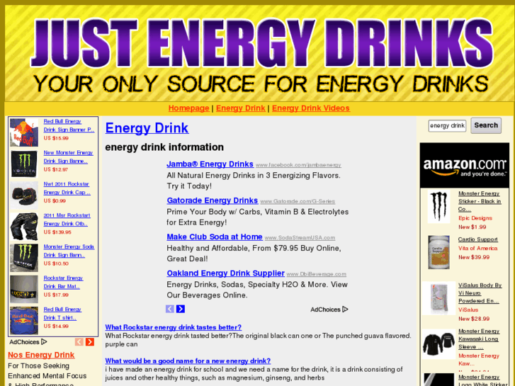 www.justenergydrinks.info