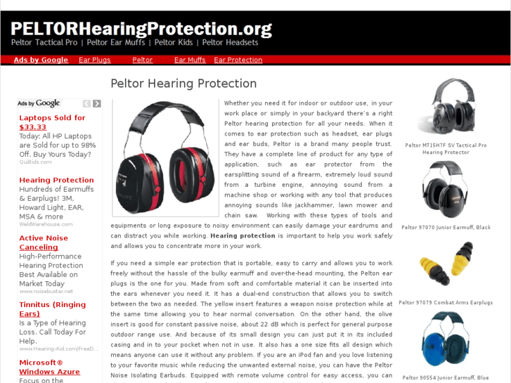 www.peltorhearingprotection.org