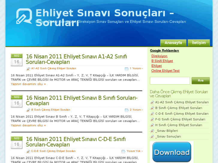 www.ehliyetsinavisonucu.com