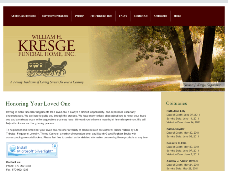 www.kresgefuneralhome.com