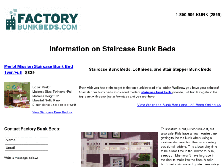 www.staircasebunkbedloft.com