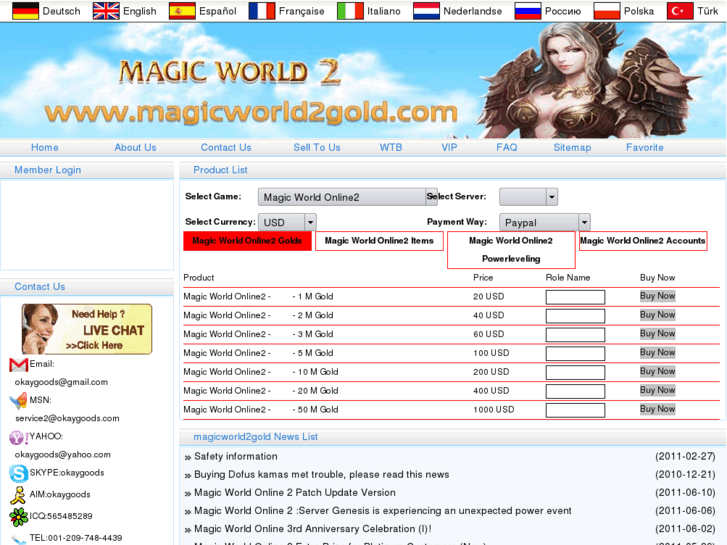 www.magicworld2gold.com