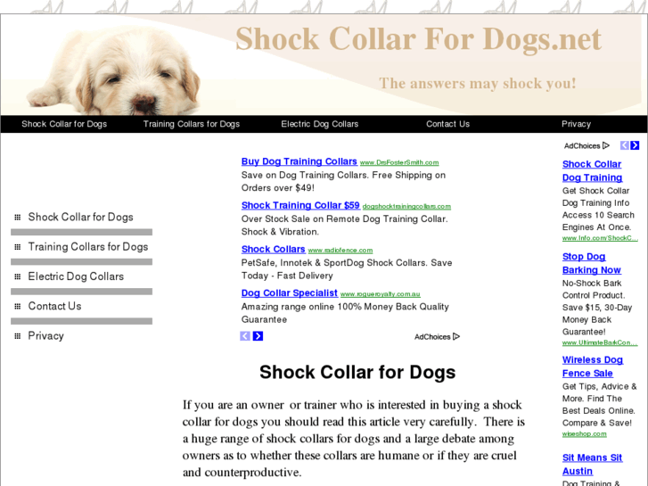 www.shockcollarfordogs.net