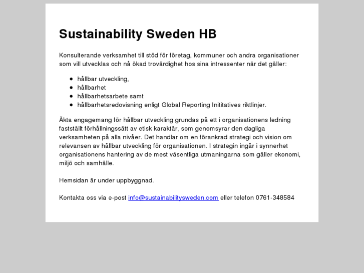 www.sustainabilitysweden.com