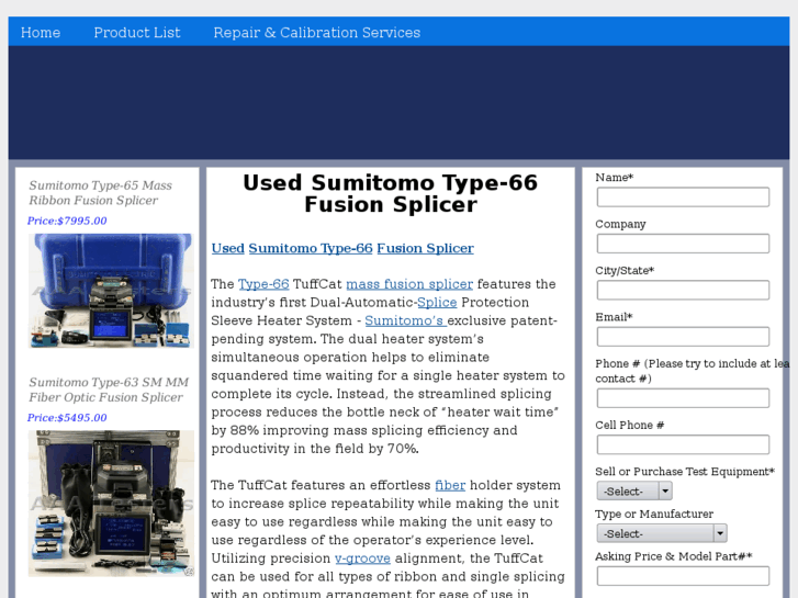 www.usedtype-66fusionsplicer.com