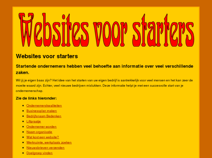 www.websitesvoorstarters.com