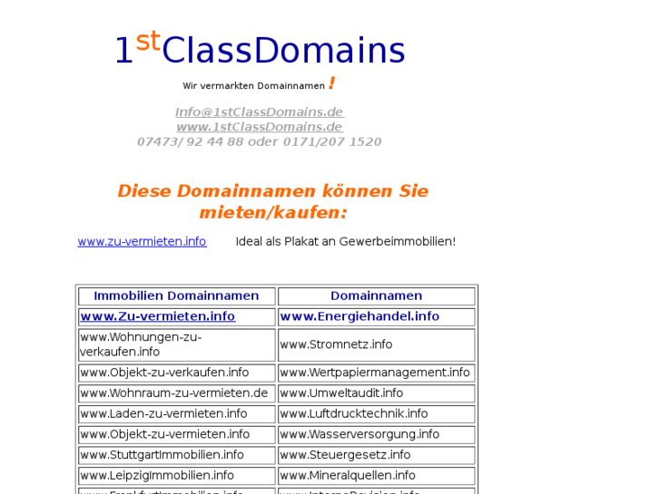 www.1stclassdomains.de