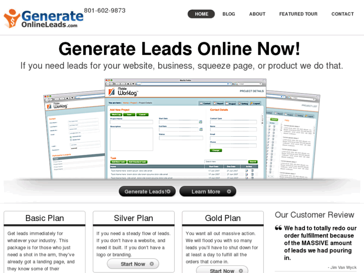 www.generateonlineleads.com