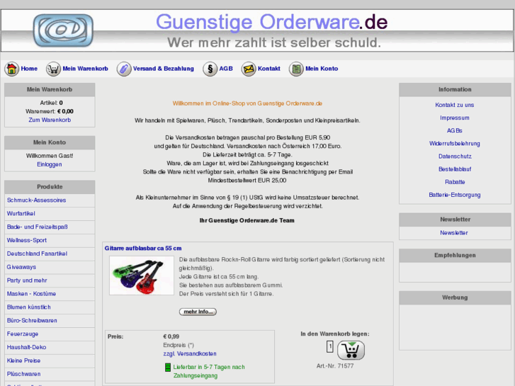 www.guenstige-orderware.de
