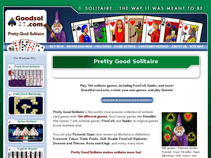 www.prettygoodsolitaire.com