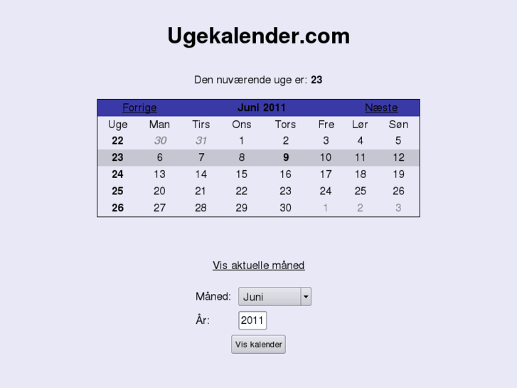 www.ugekalender.com