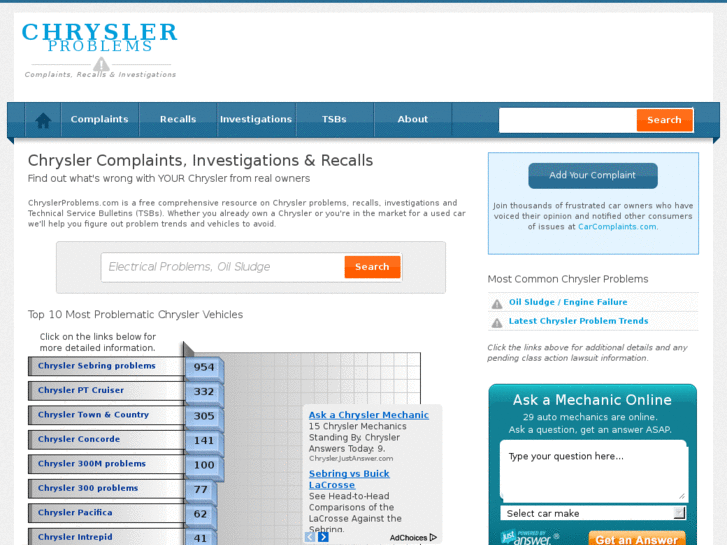 www.chryslercomplaints.com