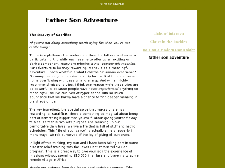 www.fathersonadventure.com