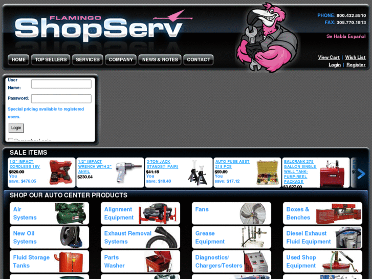 www.flamingoshopserv.com