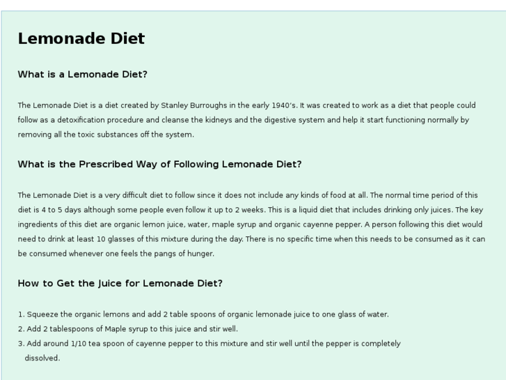 www.lemonadediets.net