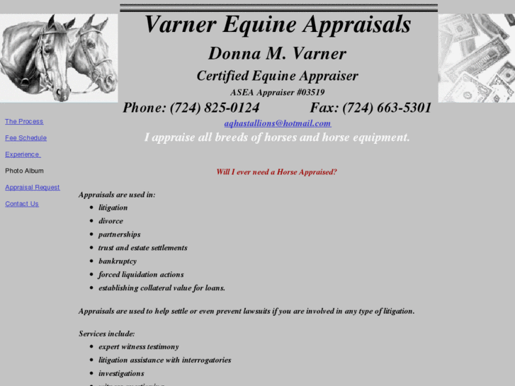 www.paequineappraiser.com