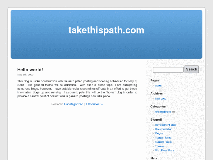 www.takethispath.com
