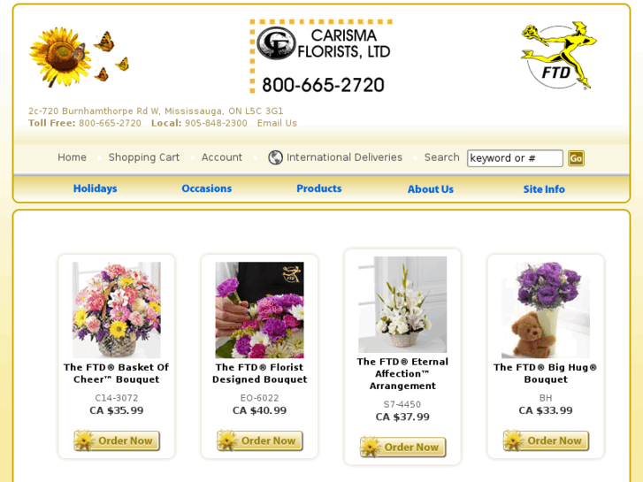 www.carismaflorists.com