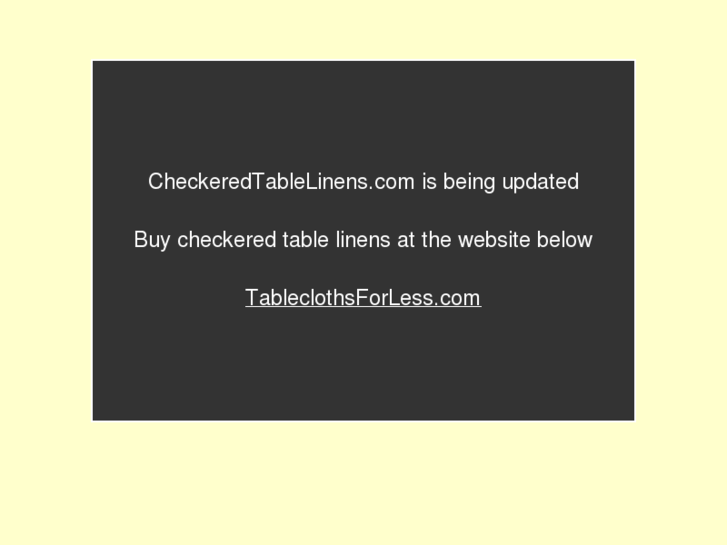 www.checkeredtablelinens.com