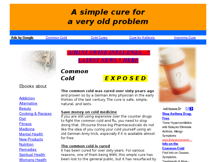 www.commoncoldcure.com