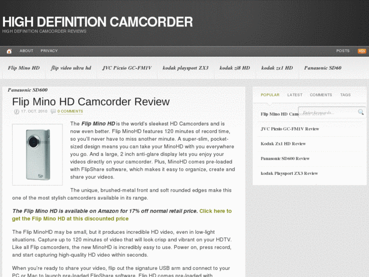 www.highdefinitioncamcorderstore.co.uk