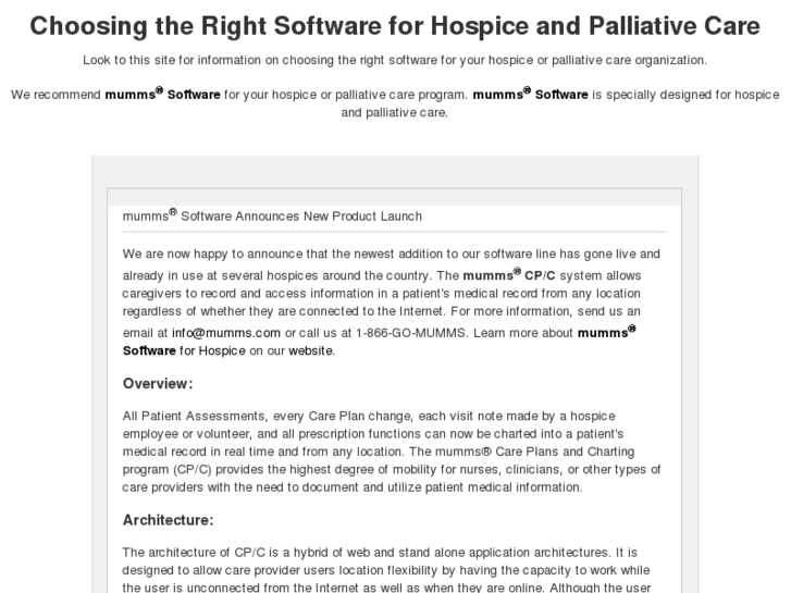 www.hospicesoftware.com