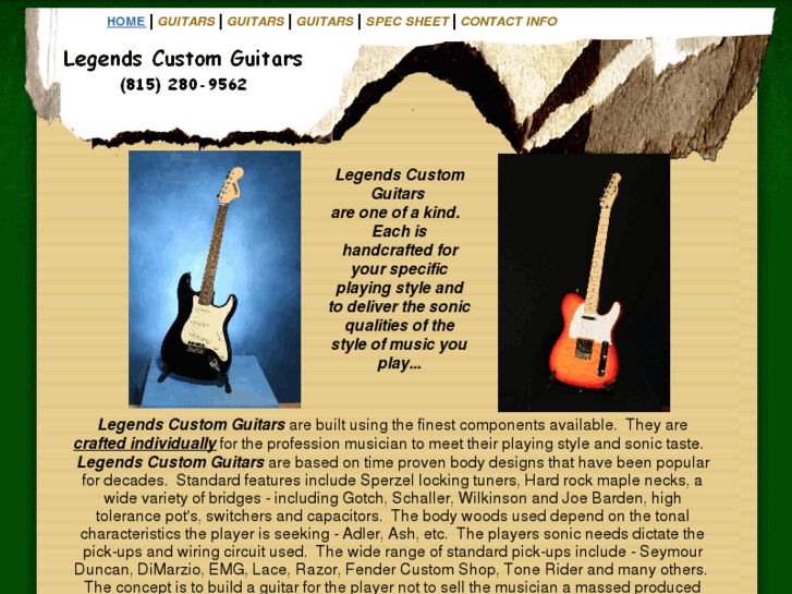 www.legendscustomguitars.com