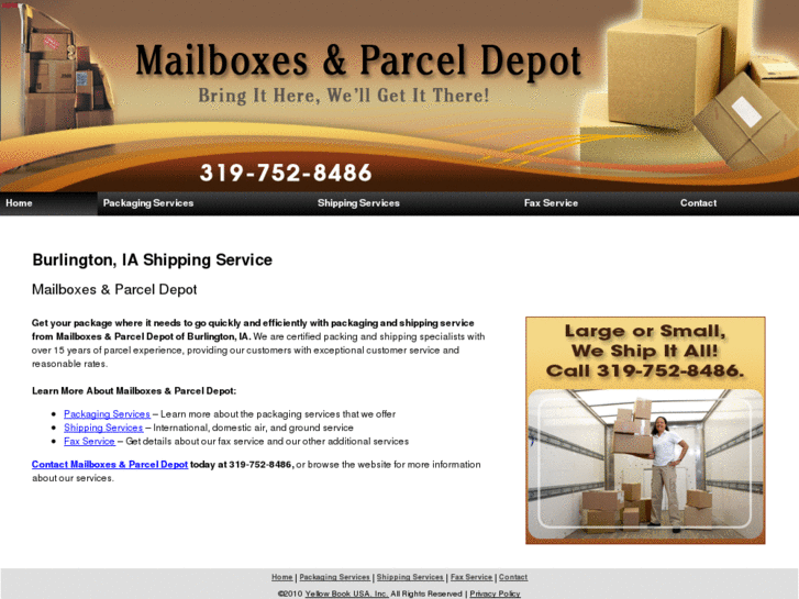 www.mailboxesparceldepot.net