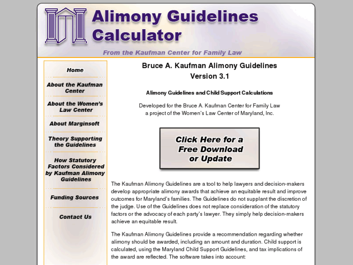 www.mdalimonyguidelines.net