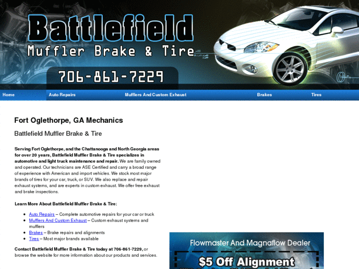 www.battlefieldmufflerbrakeandtire.com