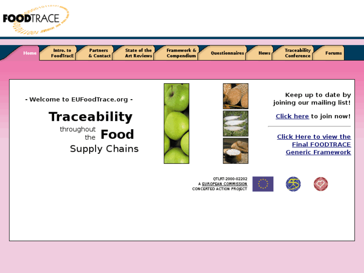 www.eufoodtrace.org