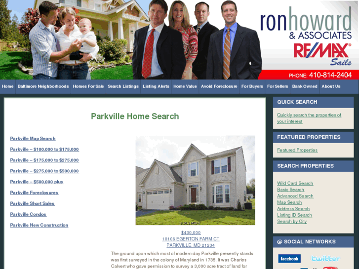 www.parkvilleareahomes.com