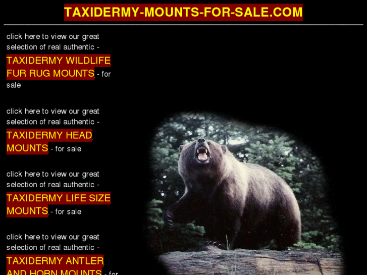 www.taxidermy-mounts-for-sale.com