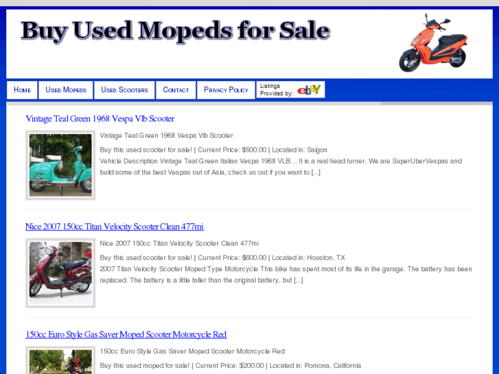 www.usedmopedsforsales.com