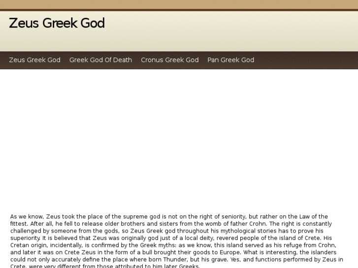 www.zeusgreekgod.info