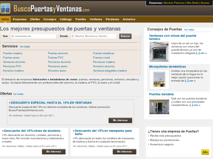 www.buscopuertasyventanas.com