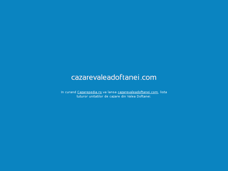 www.cazarevaleadoftanei.com