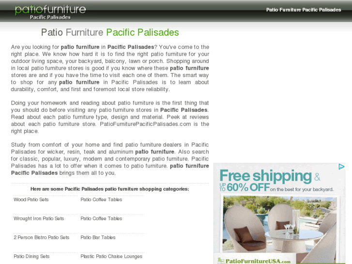 www.patiofurniturepacificpalisades.com