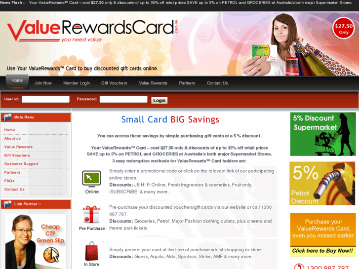 www.valuerewardcard.com