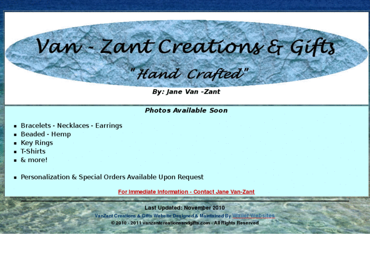 www.vanzantcreationsandgifts.com