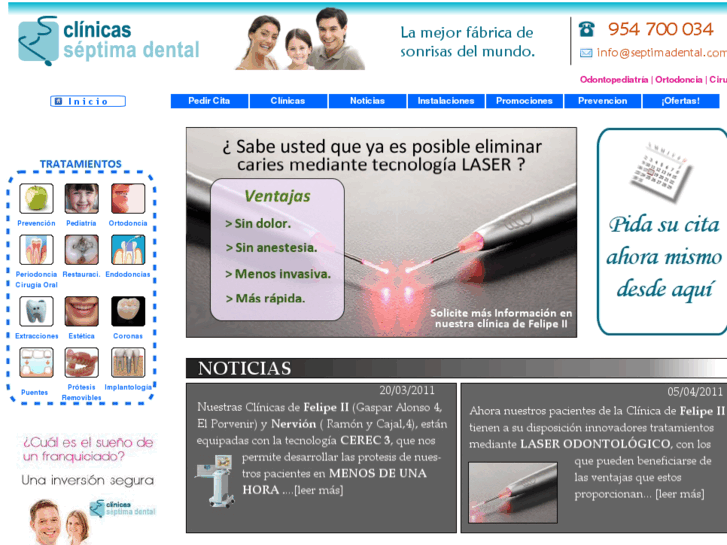 www.clinicasseptimadental.es