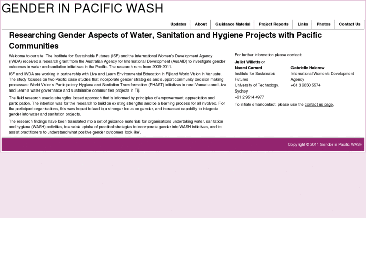 www.genderinpacificwash.info