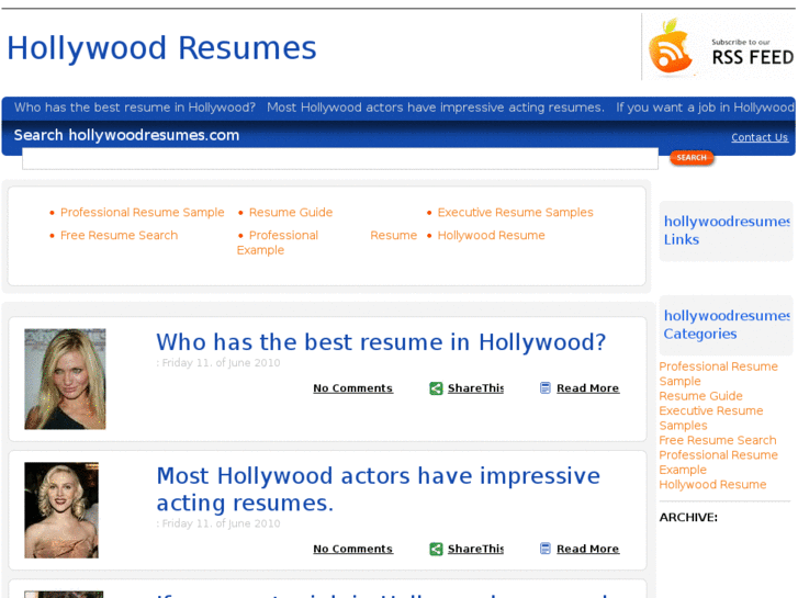 www.hollywoodresumes.com