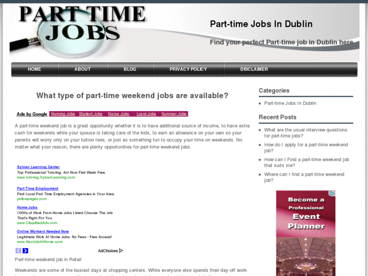 www.parttimejobsindublin.com